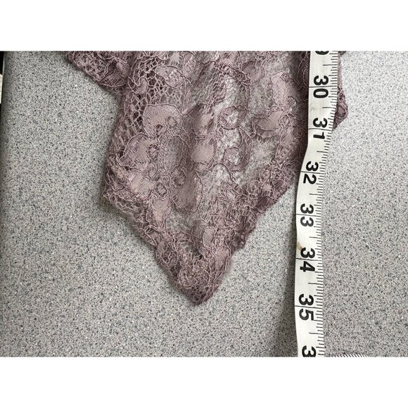 Shannon Ford Open Front Floral Lace Cardigan Women 3X Purple Crochet Fairy - Picture 10 of 10